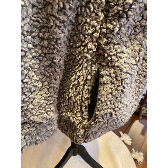 Weatherproof Jacket Vintage Lined Teddy Bear Pullover 1/4 Zip Grey Size Medium - Picture 5 of 11